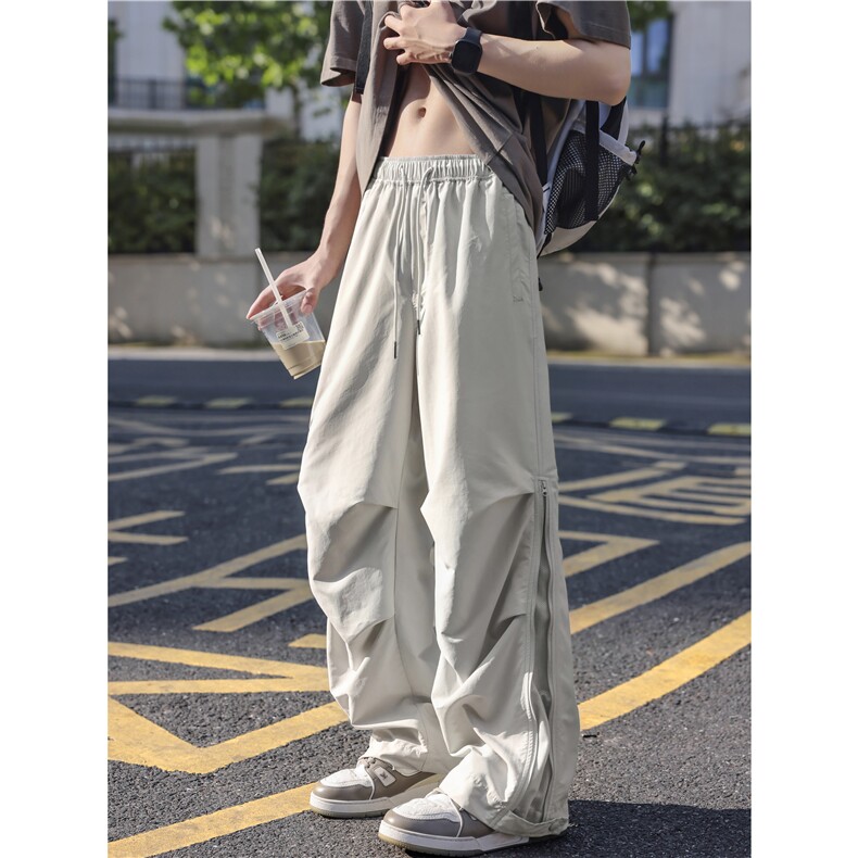 夏季新款户外机能褶皱拉链透气宽松休闲裤B315-K25733-特p36控68,男装休闲裤,电商B315