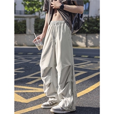 夏季新款户外机能褶皱拉链透气宽松休闲裤B315-K25733-特p36控68，男装休闲裤，电商B315