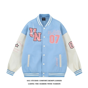 美式复古棒球服2025秋季新款高街潮牌情侣外套 1015-JK127-P125图片