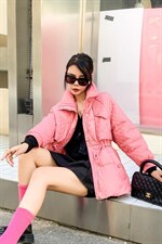 [现货]小香风拼接羽绒服，女装羽绒服，名依人