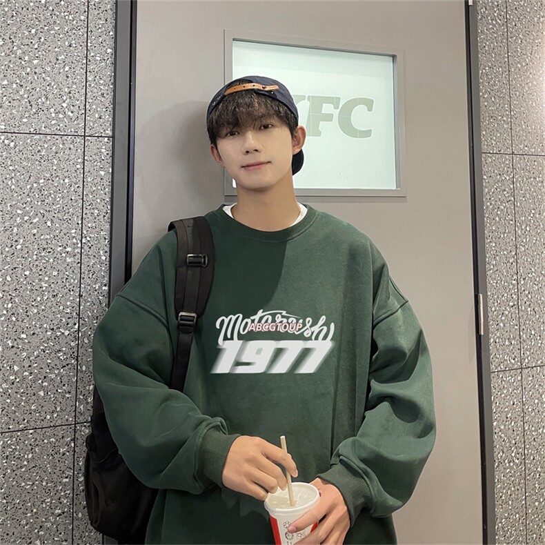 特P25控48秋冬新款男士圆领卫衣宽松休闲日常百搭上衣WQ2449,男装卫衣,电商B370