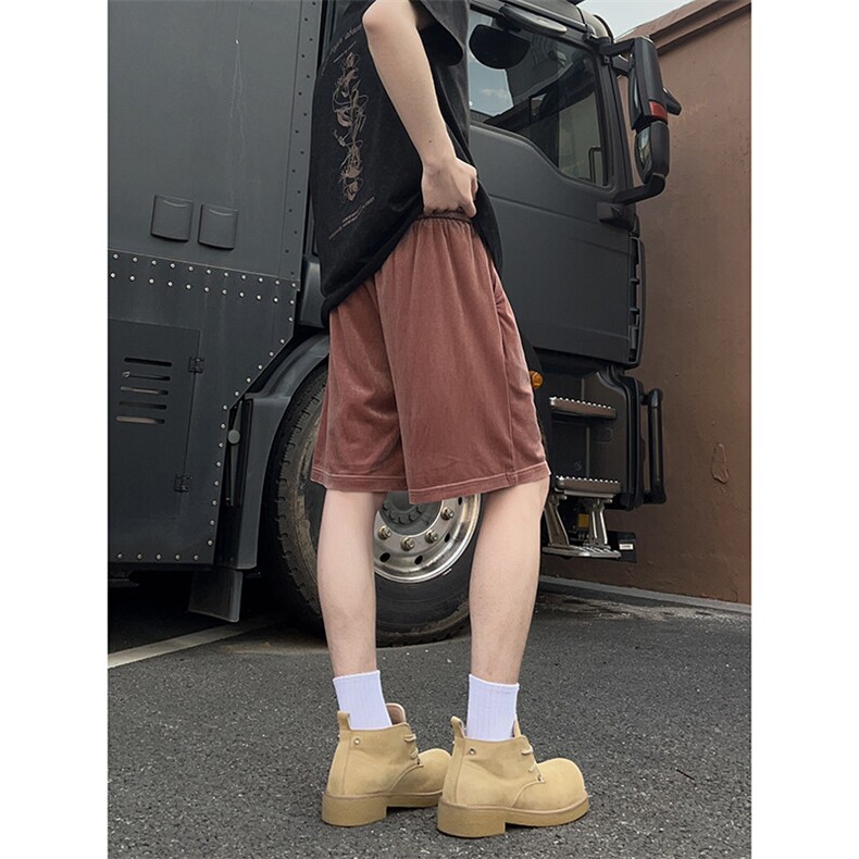 A178男女同款冰丝速干短裤休闲夏季外穿宽松休闲裤DK161-P28,男装休闲裤,电商A178