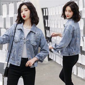 时尚潮流自然舒适宽松短外套款2021年春季图片