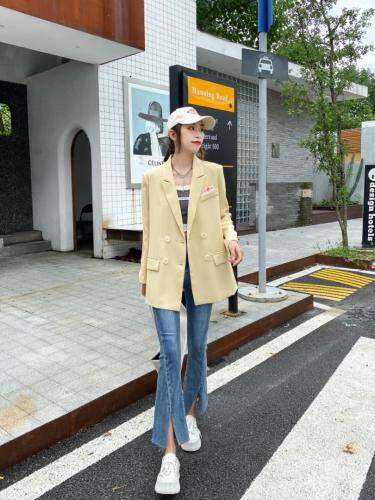 百搭双排扣西装，女装西装，百变诱惑