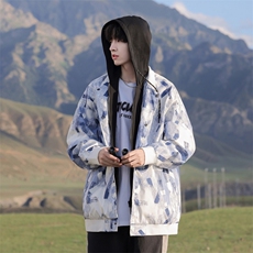 G0131-P85秋季新款日系cityboy连帽假两件夹克外套，男装夹克，星座109