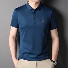 夏季新款男士翻领短袖t恤中年有领男装上衣服休闲POLO衫，男装T恤，电商B212（原钱塘6029）