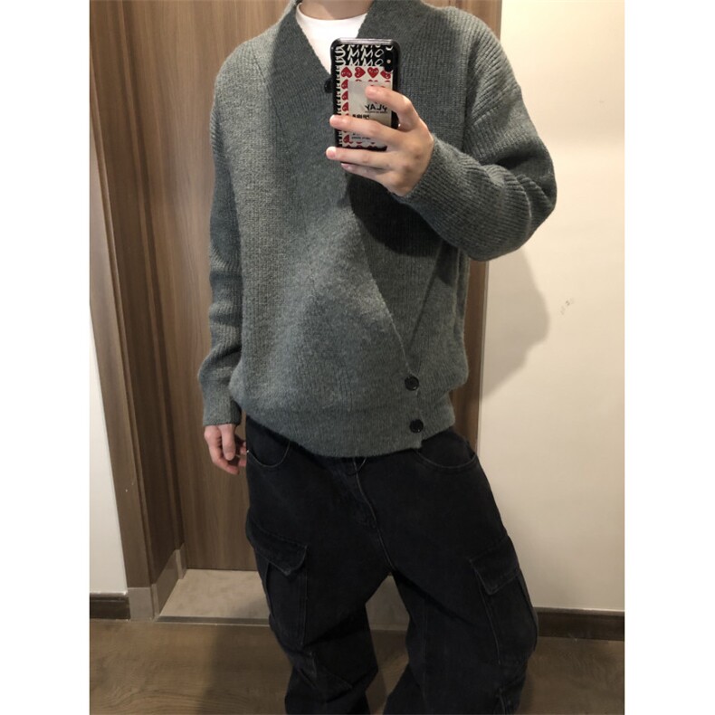 图老钱风慵懒针织衫外套复古百搭松弛感开衫道袍毛衣MF45P65,男装针织衫/毛衣,电商D256