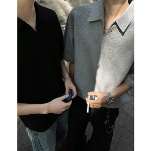 2025夏季新款金属扣纯色POLO衫PL2780-特批35控58图片