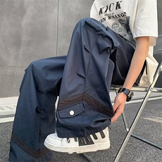 美式高街工装裤男款春秋潮牌户外机能冲锋裤直筒大码休闲长裤K885，男装工装外套，星座1013