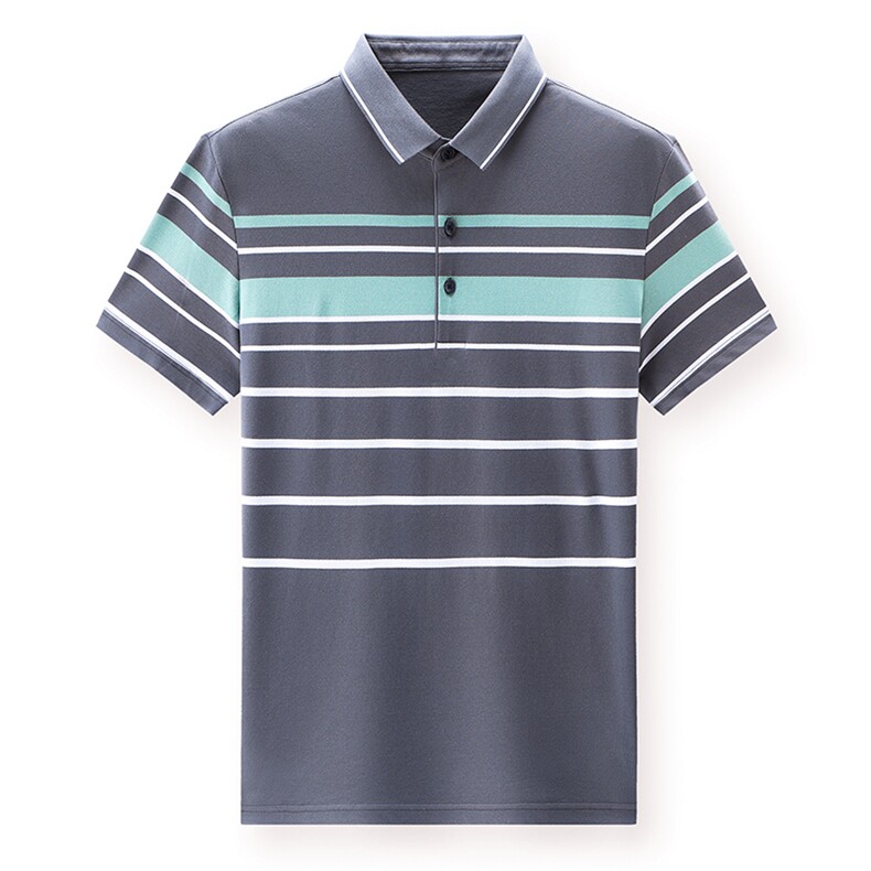 中年爸爸夏装短袖t恤polo衫上衣服夏季薄款中老年人商务休闲男装,男装T恤,电商B212（原钱塘6029）