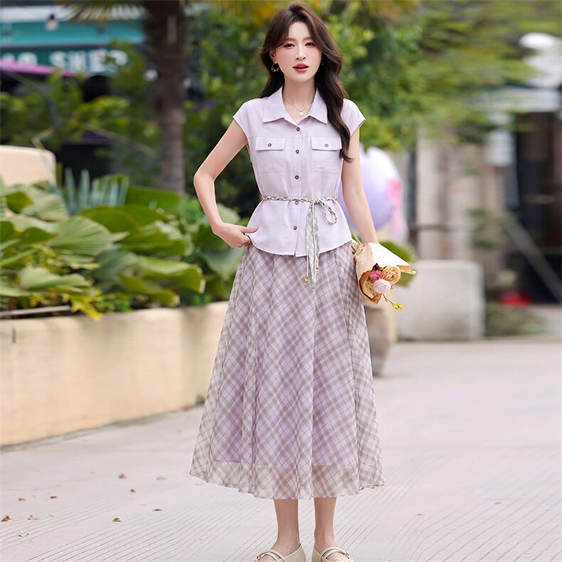 现货时尚套装裙两件套,女装套装/套裙,韩蔻秀