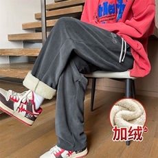 冬季男士羊羔绒复合保暖加厚休闲裤N556-P35大码，男装休闲裤，星座209