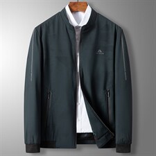 品牌男装2024年新款男士夹克中老年爸爸秋装商务休闲外套宽松上衣，男装夹克，钱塘6003A(原)4033A