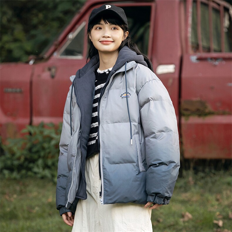 2026冬季新款男日系潮牌渐变连帽宽松休闲棉服加厚外套MY366-F188图片