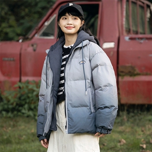 2026冬季新款男日系潮牌渐变连帽宽松休闲棉服加厚外套MY366-F188图片