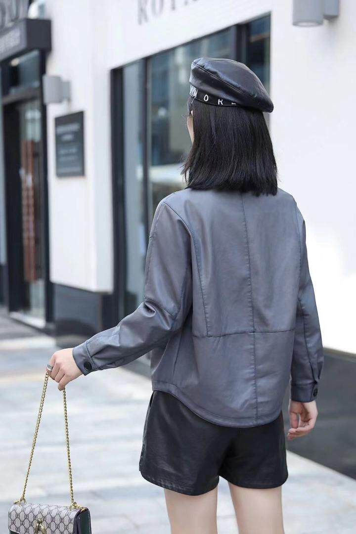 【现货】秋季新款！唯芬8861款短款皮外套皮衣，女装皮衣，唯 芬