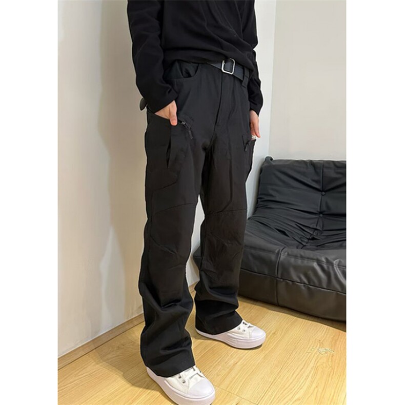 秋季新款复古工装休闲裤男女宽松显瘦百搭阔腿裤子K31,男装工装外套,星座1116A（原606A-3）