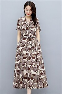 2022夏季新款简约时尚优雅气质小西装领设计修身显瘦连衣裙，女装连衣裙，琦鑫阁（原依鑫阁）