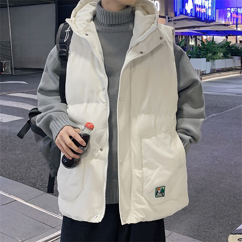 冬款加棉加厚连帽棉服潮牌马甲背心棉衣外套男士8130-P95控价118,男装背心/马甲,电商A441-1