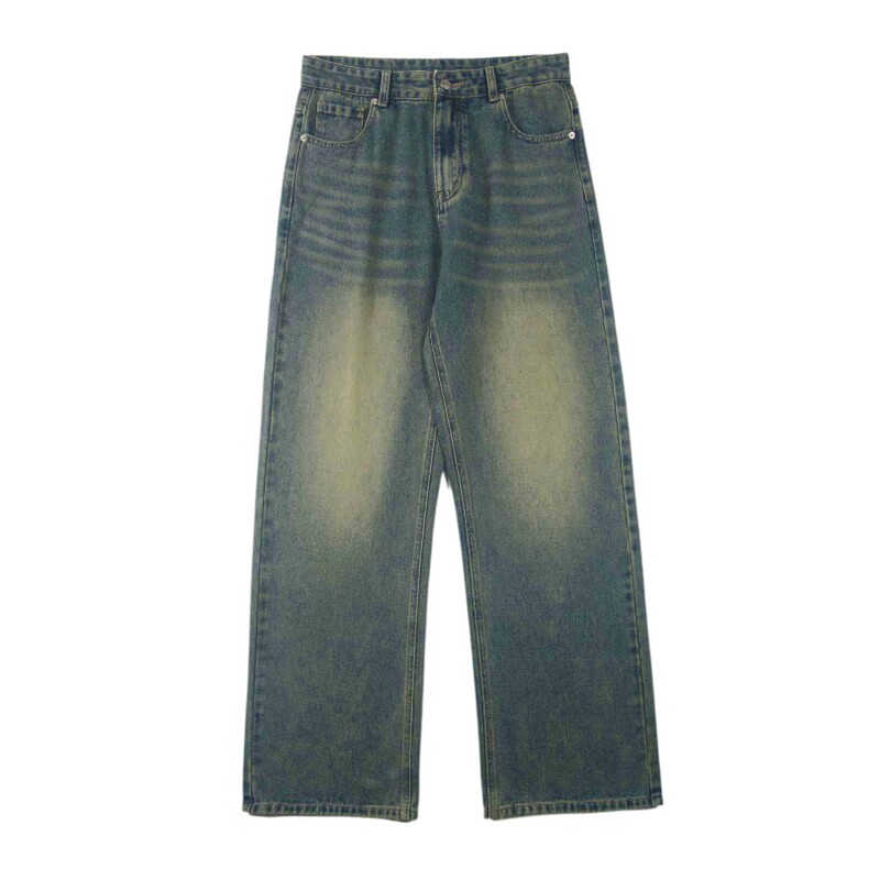 美式高街水洗直筒牛仔裤潮流宽松休闲裤A161-K8640-P52控78元,男装牛仔裤,电商A161