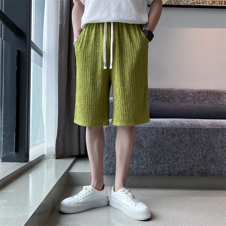 2023夏季新款男士休闲短款时尚个性直筒裤男K77-P25,男装休闲裤,电商B248