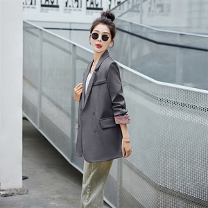 小西装外套女新款2024春秋小个子高级感收腰今年流行休闲大码西服图片