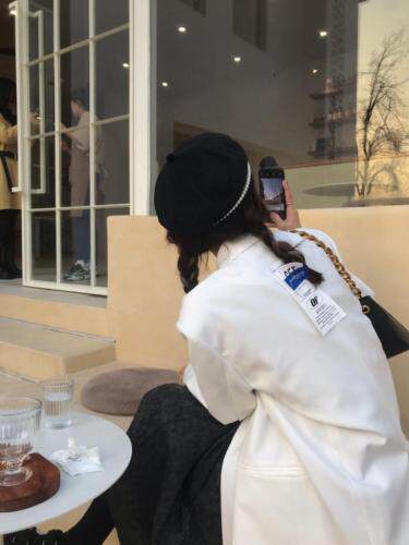 春季新款后背贴标韩范西服女，女装，Queena PHoebe