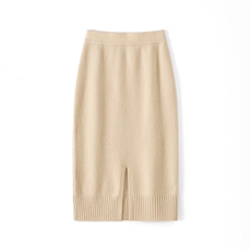 2025秋冬新款羊毛羊绒半身裙女中长款显瘦包臀一步裙子针织裙子女，女装半身裙，西欧羊绒