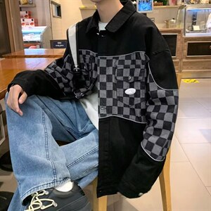 男秋季外套潮牌街头夹克W025P65图片