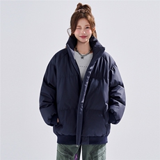 新款冬季羽绒立领PU皮棉服棉袄韩版宽松外套A436-2522-P80，男装棉衣，电商A436