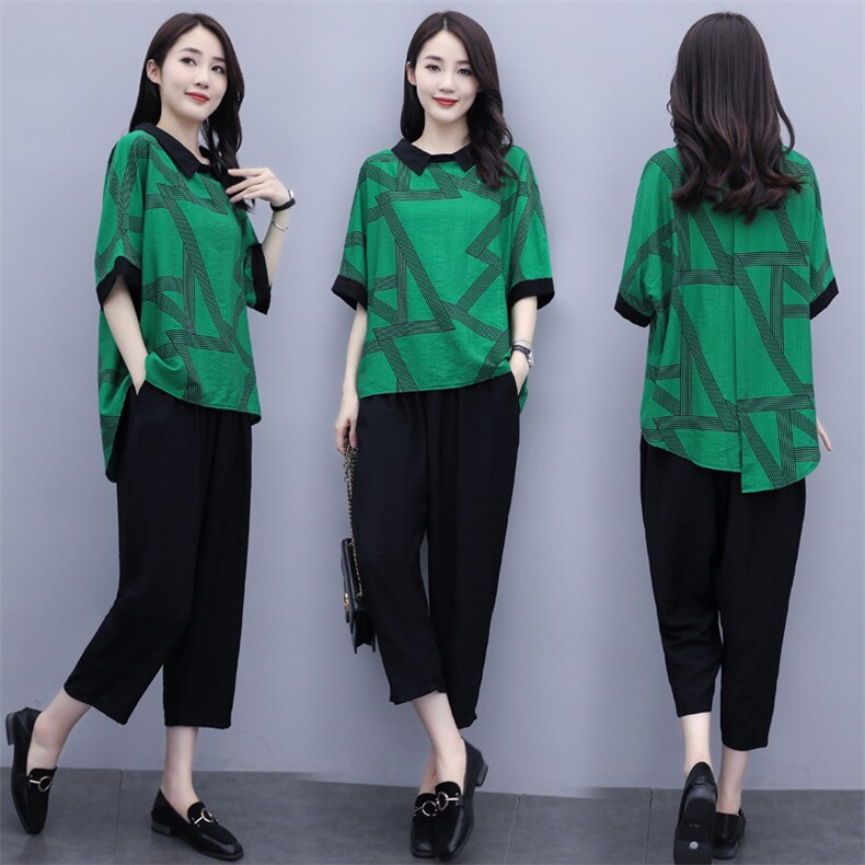 大量现货.套装/套裙2026年夏季个性简约中长款两件套时尚批色，女装套装/套裙，兰菲阁