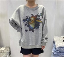 新款星球坠落卫衣三个色，女装卫衣/绒衫，SMOOTH