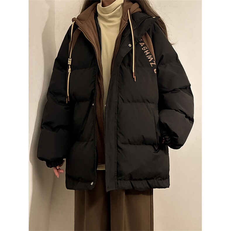 冬季宽松/假两件休闲外套潮加厚棉衣XZ102B-1M8007-P125图片