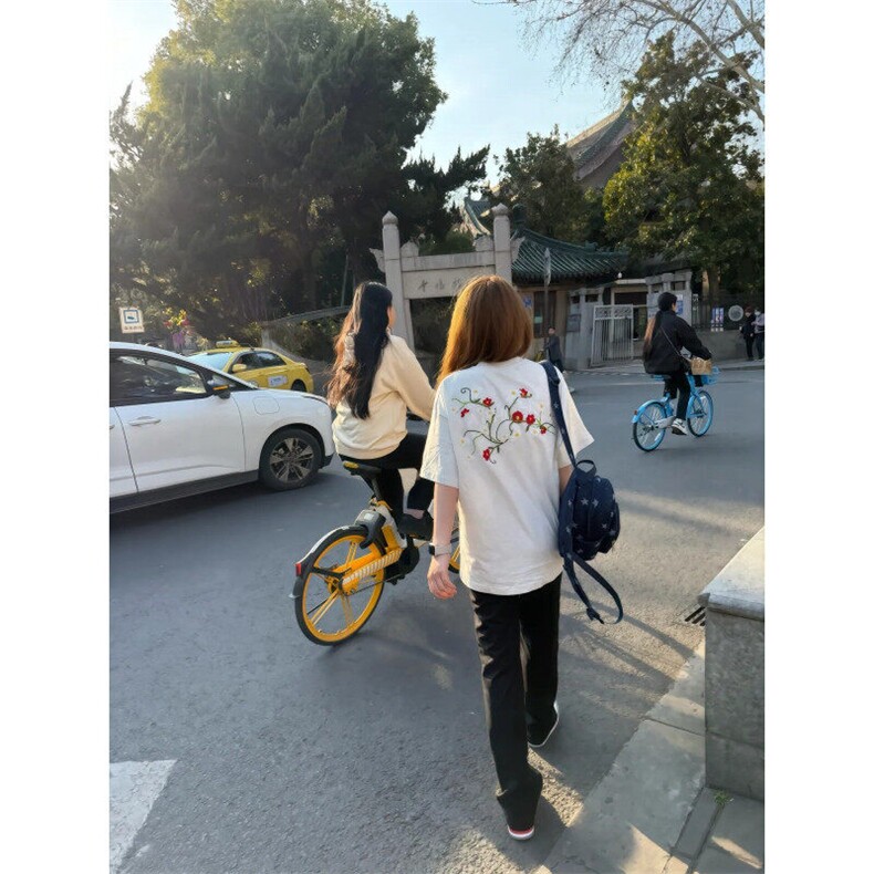 【有货】TX01ZZ-特P35美式街头潮牌藤蔓花卉刺绣cleanfit短袖T恤,男装T恤,星座1007（原301D）
