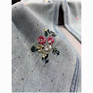 1506/G1800/P53重工刺绣花朵牛仔裤女2025春秋新款宽松直筒复古百图片