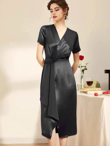 醋酸连衣裙，女装连衣裙，SUKEYI 舒可衣