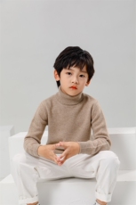 高品质儿童羊绒高领毛衣秋冬保暖纯色针织衫男女童时尚百搭上衣，童装儿童羊绒衫，阿古朵