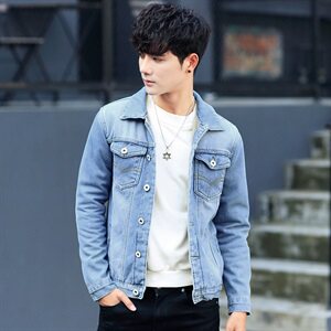 冬季牛仔外套男加绒加厚秋冬款大码牛仔衣秋季韩版夹克潮1608图片