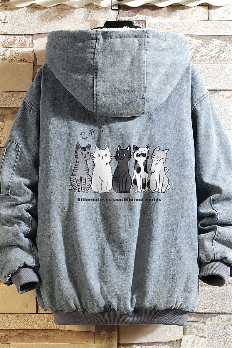 NM53100-P140牛仔外套男大码加厚加绒衣男羊羔毛服男,男装棉衣,电商A040A