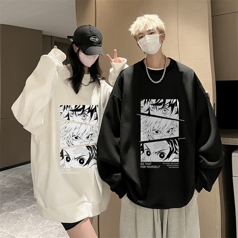 华夫格卫衣圆领卫衣男大码长袖t恤男外套HW76176-P30加绒款-P40,男装卫衣,电商A040