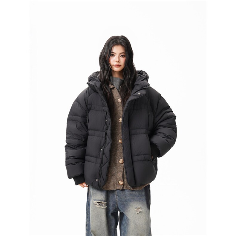 90%绒新标有报告连帽韩版宽松羽绒服上衣Y986/P350现货,男装羽绒服,星座202-3