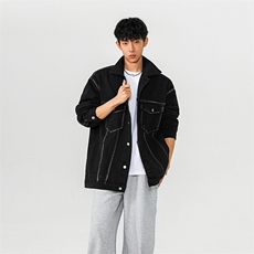 2026春季新款工装牛仔外套男美式复古百搭休闲上衣-A1992P65控108，男装工装外套，电商B241