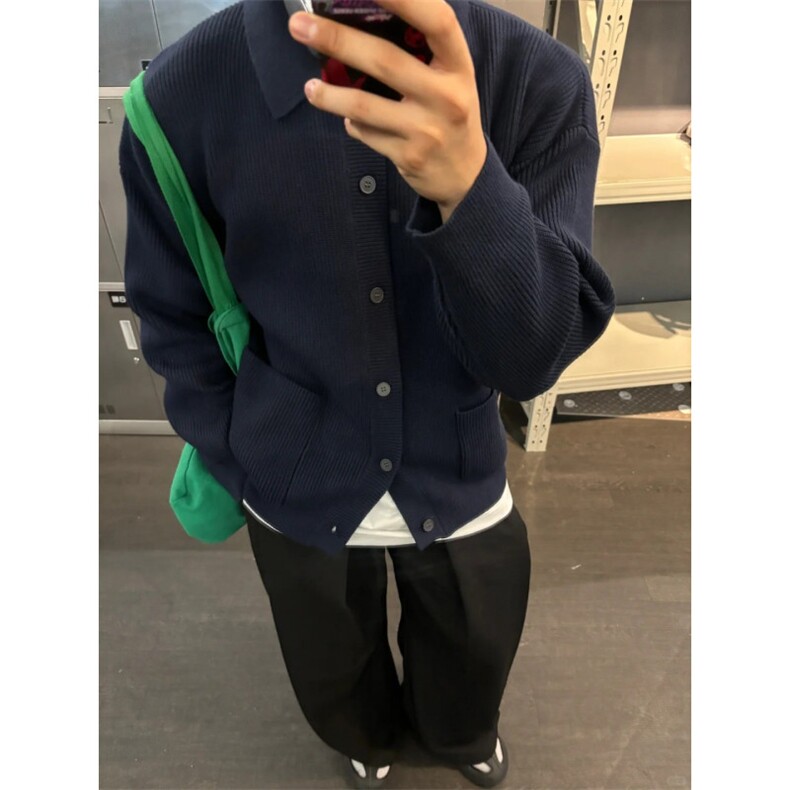 【有货】MY0339ZZ-特73秋冬季加厚针织开衫外套男士慵懒翻领毛衣,男装针织衫/毛衣,星座1007（原301D）