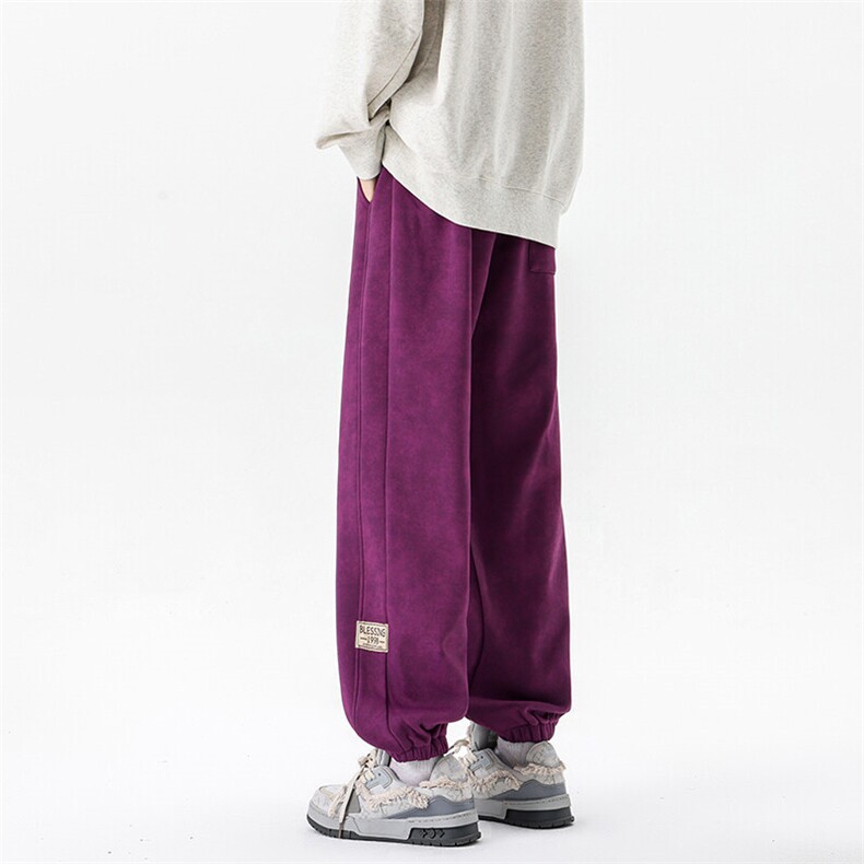 8XL-M春季束脚休闲卫裤男大码痞帅脏脏休闲百搭裤子KZ022特价P40,男装休闲裤,电商B312
