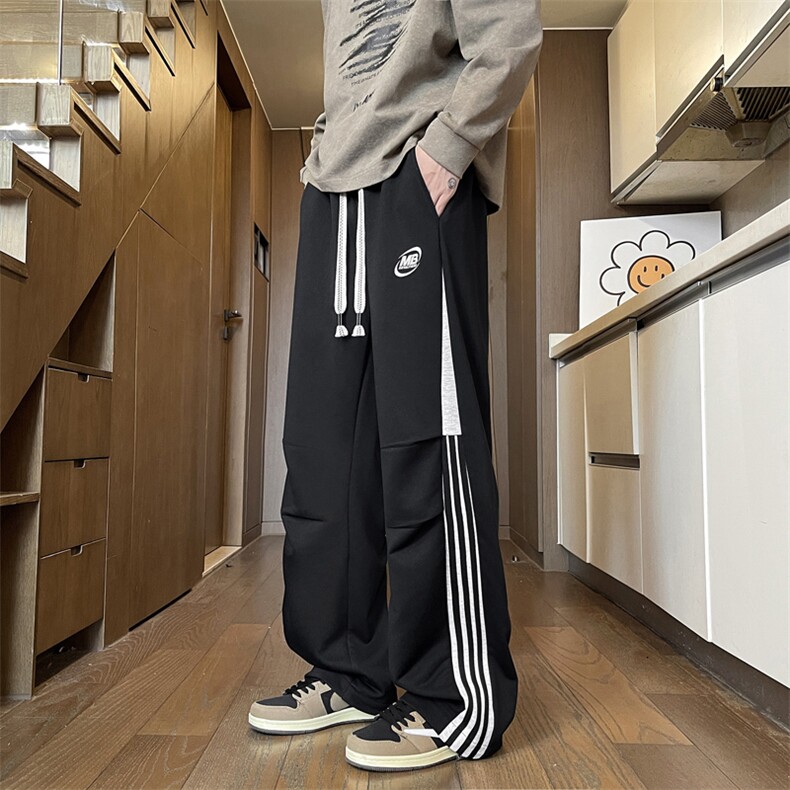 2025休闲运动裤高街青年宽松潮裤-不起球-不褪色-K3032-P40，女装休闲裤，星座1105-2
