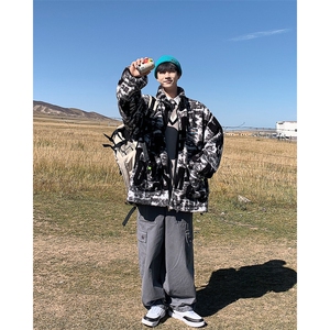 特P75     新款春装款羊羔毛外套加厚宽松情侣棉衣YG04图片