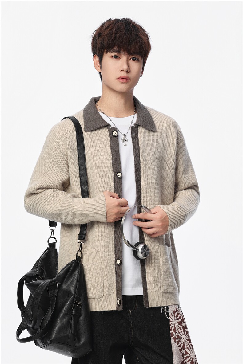 【新品】2025秋冬男士时尚休闲百搭针织连帽毛衣潮流-M175-P68,男装针织衫/毛衣,星座1105-1