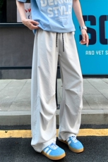 A429-YK1843-特批30跑量款肌理感阔腿褶皱伞兵工装休闲裤男，男装工装外套，电商A429