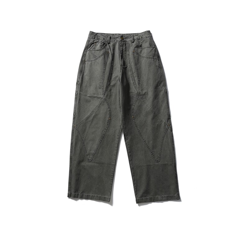 南夏乔装2025冬季新款日系分割铆钉机能经典伐木裤复古直筒工装裤，男装工装外套，电商S006（B521）