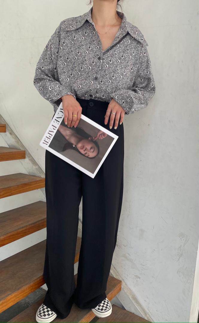 现货，秋季港风碎花衬衣，其它，YEAXIU(6F)